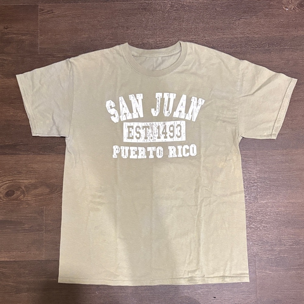 San Juan Puerto Rico Graphic Tee - Beige